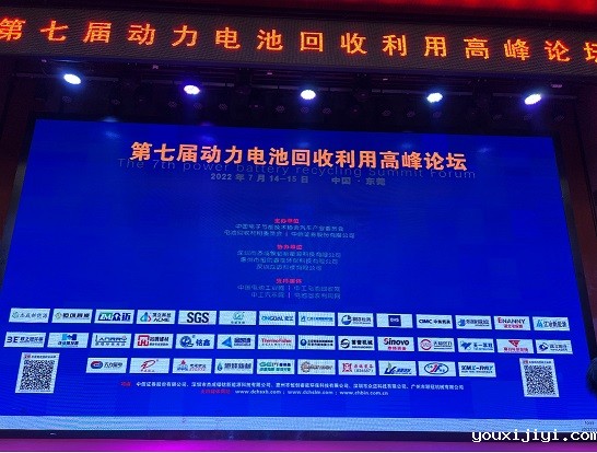 九游会游戏大厅自动化参加第七届动力电池回收利用高峰论坛